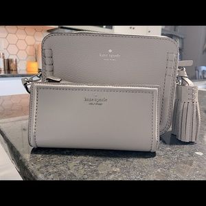 Kate Spade leather purse w matching wallet